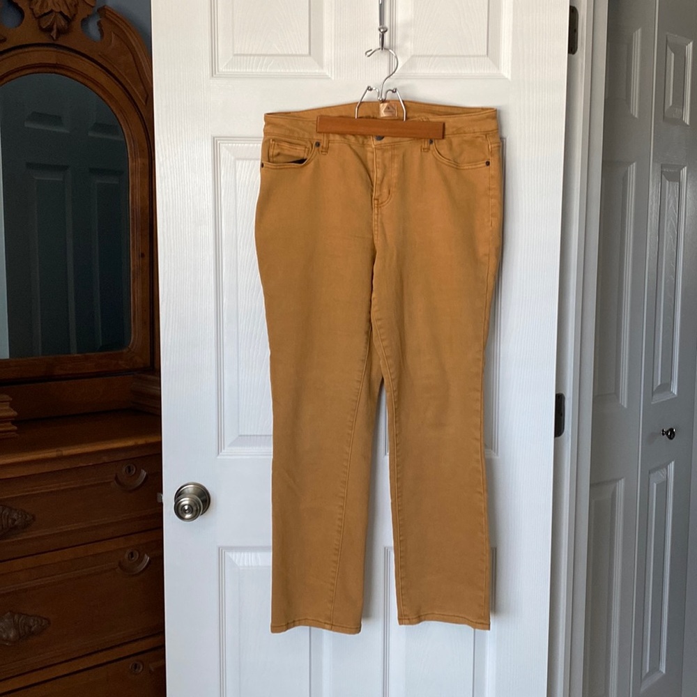 Dressbarn mustard yellow denim! Size 10